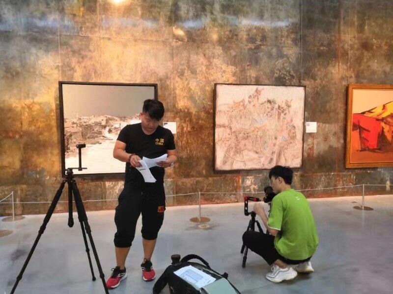 第十三屆全國美術作品展覽綜合材料繪畫作品展現場